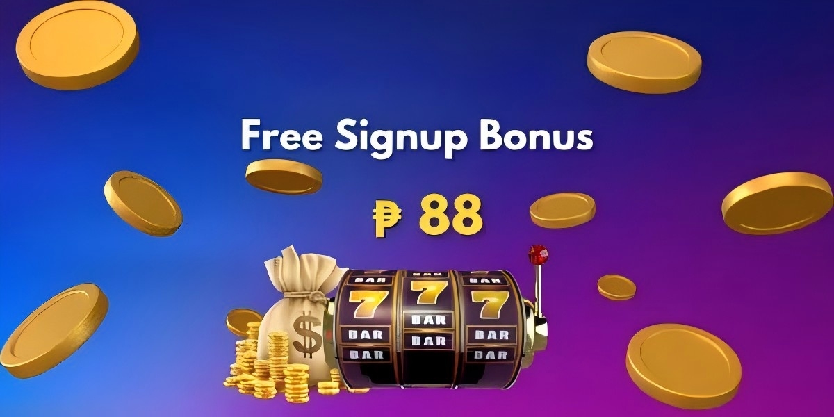 Airopay welcome banner with slot reels and a calm blue studio background